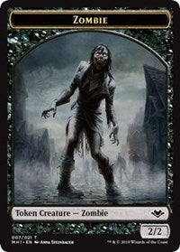 Zombie (007) // Construct (017) Double-Sided Token [Modern Horizons Tokens] | Magic Magpie