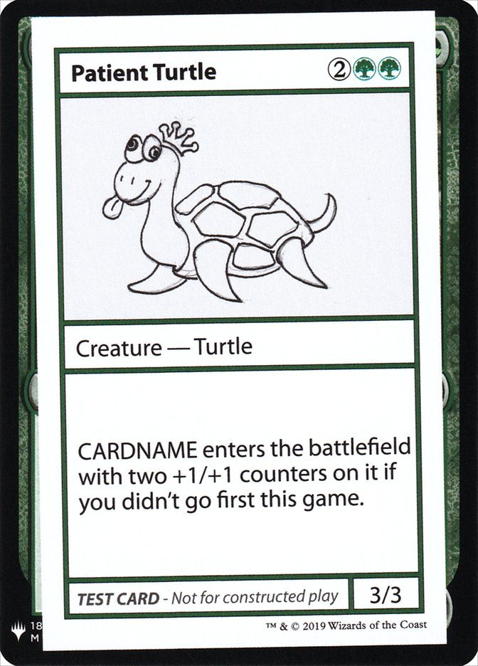 Patient Turtle [Mystery Booster Playtest Cards] | Magic Magpie