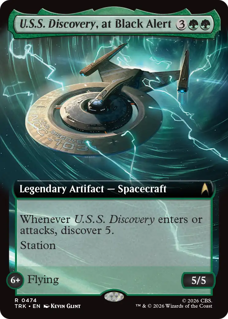 U.S.S. Discovery, at Black Alert (Extended Art) [Star Trek] | Magic Magpie