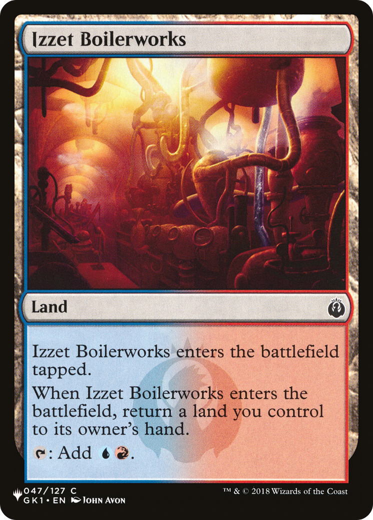 Izzet Boilerworks (GK1) [The List Reprints] | Magic Magpie