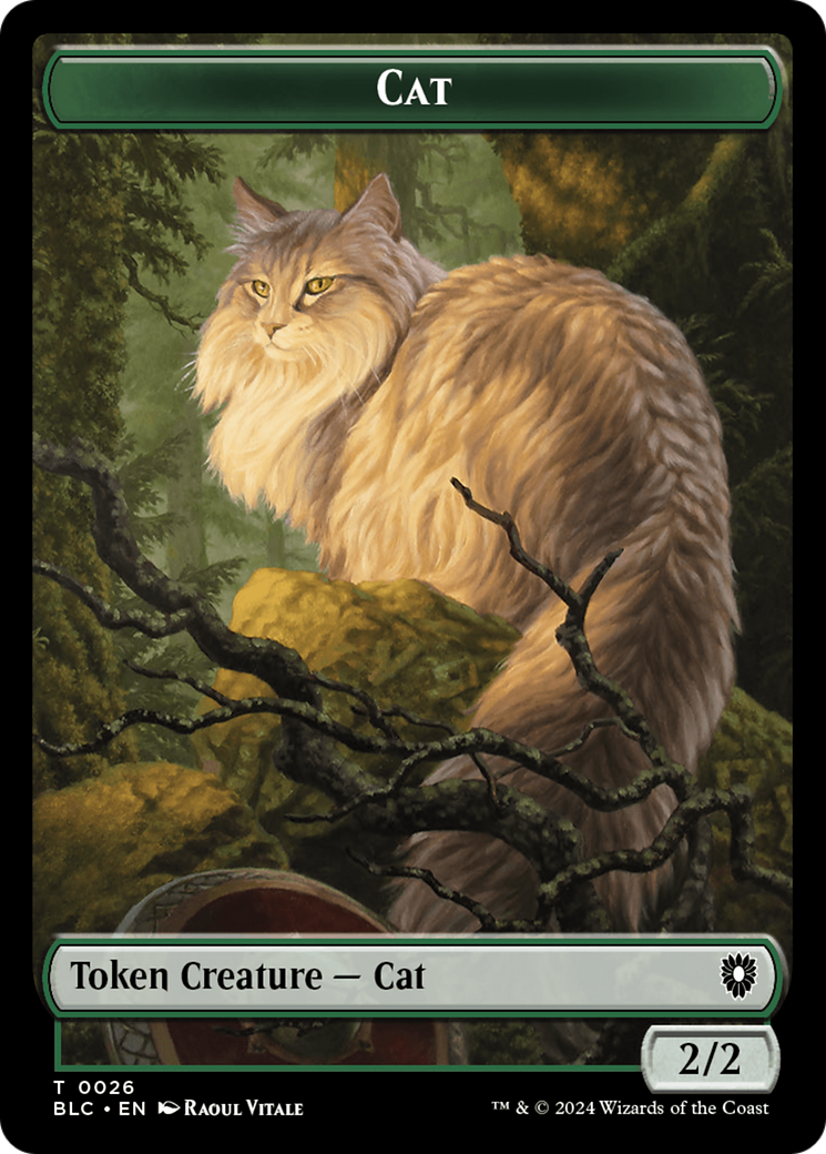 Elemental // Cat Double-Sided Token [Bloomburrow Commander Tokens] | Magic Magpie