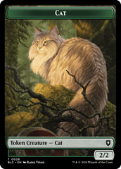 Elemental // Cat Double-Sided Token [Bloomburrow Commander Tokens] | Magic Magpie