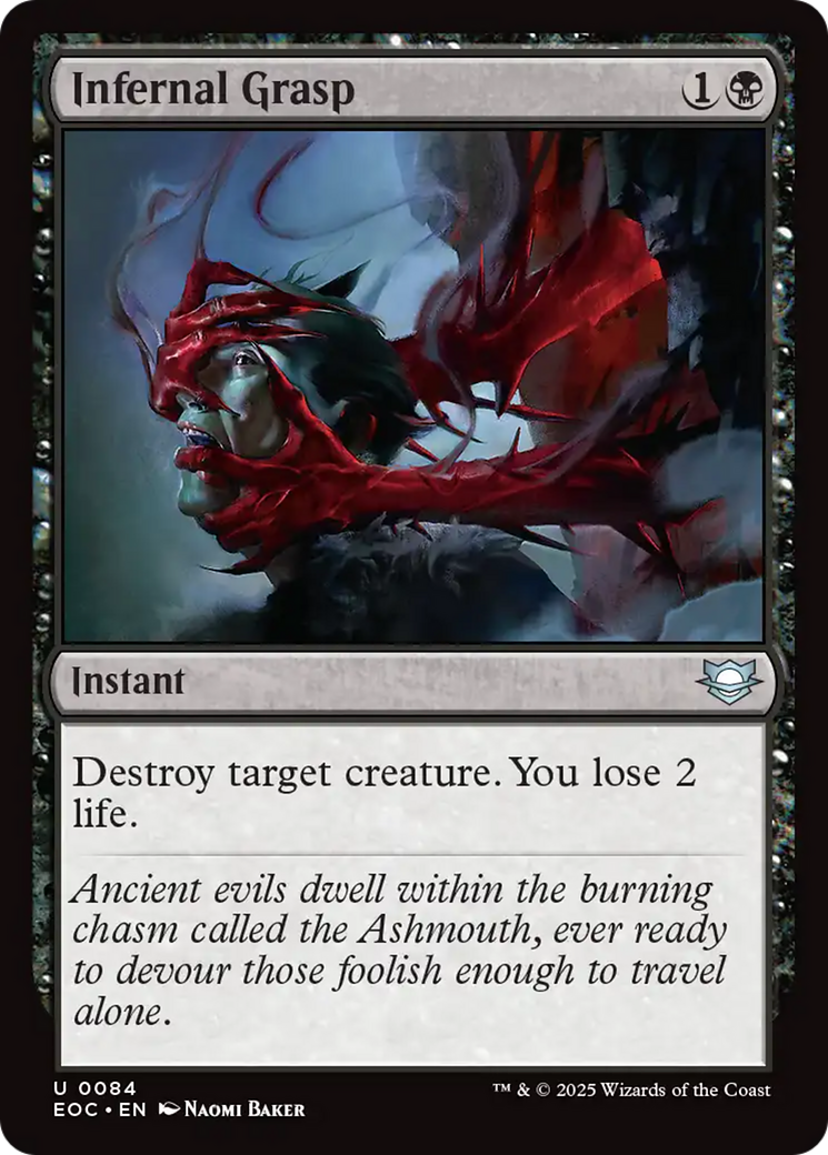 Infernal Grasp [Edge of Eternities Commander] | Magic Magpie
