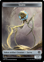 Servo // Elephant Double-Sided Token [Commander Masters Tokens] | Magic Magpie