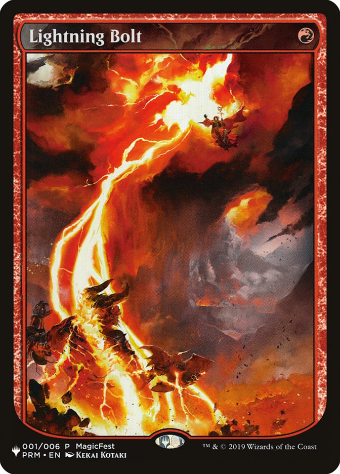 Lightning Bolt (001/006) [The List] | Magic Magpie