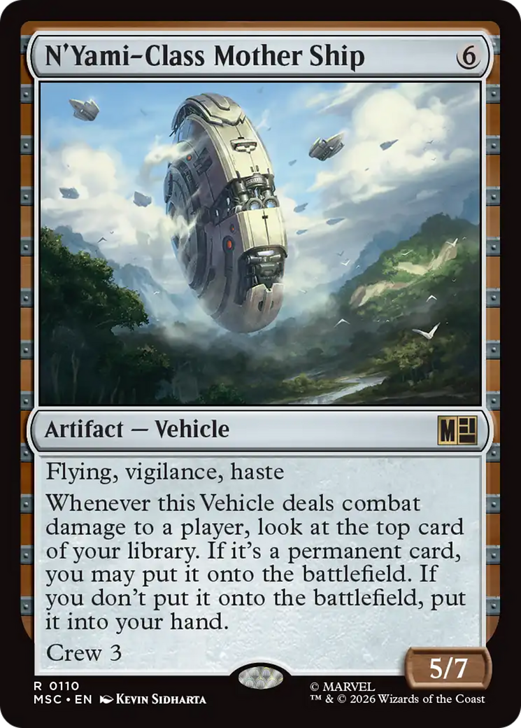 N'Yami-Class Mother Ship (Surge Foil) [Marvel Super Heroes Commander] | Magic Magpie