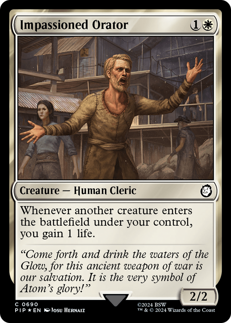 Impassioned Orator (Surge Foil) [Fallout] | Magic Magpie