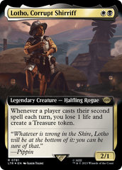 Lotho, Corrupt Shirriff (Extended Art) (Surge Foil) [The Lord of the Rings: Tales of Middle-Earth] | Magic Magpie