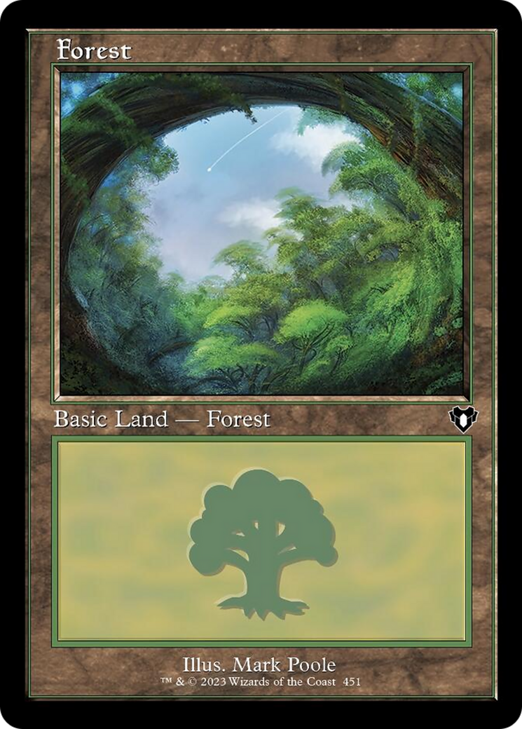 Forest (451) (Retro) [Commander Masters] | Magic Magpie