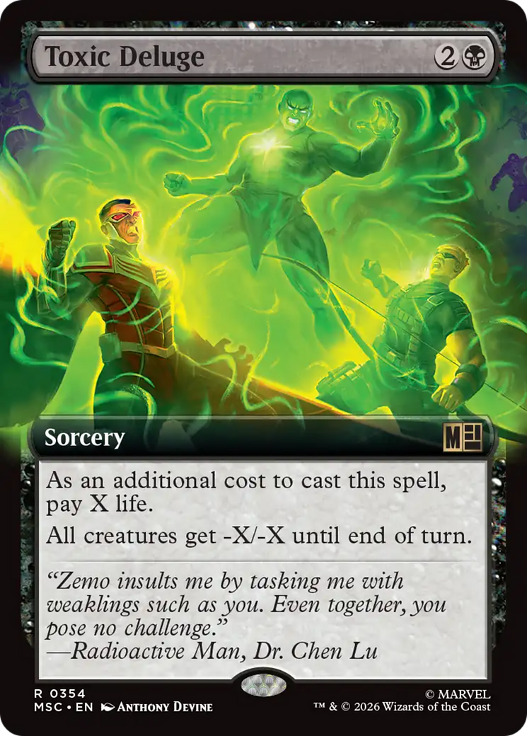 Toxic Deluge (Extended Art) [Marvel Super Heroes Commander] | Magic Magpie