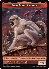 First Mate Ragavan // Treasure Double-Sided Token [Tarkir: Dragonstorm Commander Tokens] | Magic Magpie