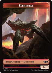 Elemental (0016) // Gold Double-Sided Token [Tarkir: Dragonstorm Commander Tokens] | Magic Magpie