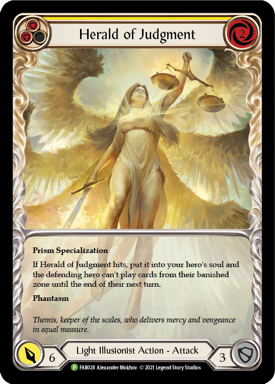 Herald of Judgment [FAB028] (Promo)  Rainbow Foil | Magic Magpie