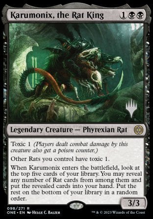 Karumonix, the Rat King (Promo Pack) [Phyrexia: All Will Be One Promos] | Magic Magpie