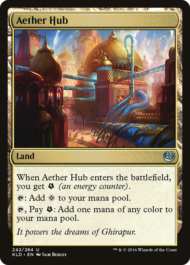 Aether Hub (Ripple Foil) [Modern Horizons 3 Commander] | Magic Magpie