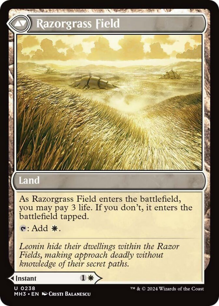 Razorgrass Ambush // Razorgrass Field [Modern Horizons 3] | Magic Magpie