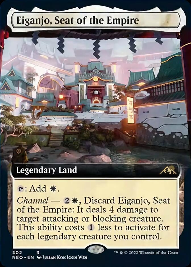 Eiganjo, Seat of the Empire (Extended Art) [Kamigawa: Neon Dynasty] | Magic Magpie