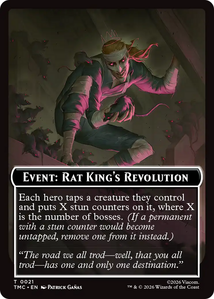 Event: Rat King's Revolution [Teenage Mutant Ninja Turtles Commander Tokens] | Magic Magpie