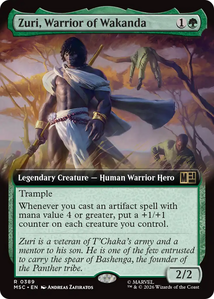 Zuri, Warrior of Wakanda (Extended Art) [Marvel Super Heroes Commander] | Magic Magpie