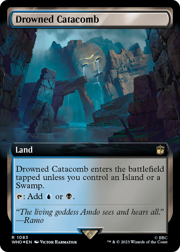 Drowned Catacomb (Extended Art) (Surge Foil) [Doctor Who] | Magic Magpie