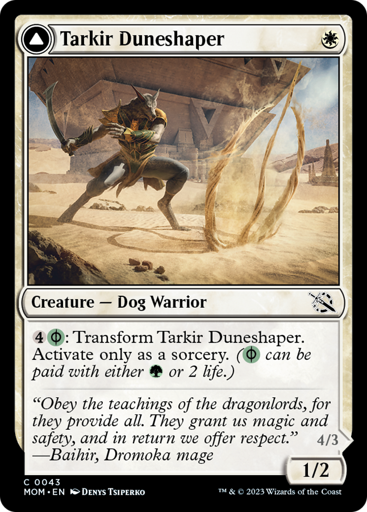 Tarkir Duneshaper // Burnished Dunestomper [March of the Machine] | Magic Magpie