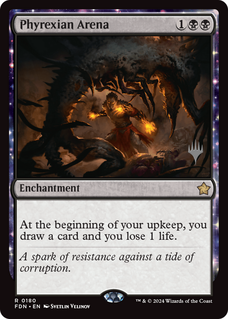 Phyrexian Arena [Foundations Promos] | Magic Magpie