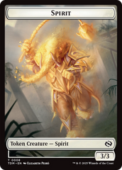 Spirit (0008) // Spirit (0009) Double-Sided Token [Tarkir: Dragonstorm Tokens] | Magic Magpie