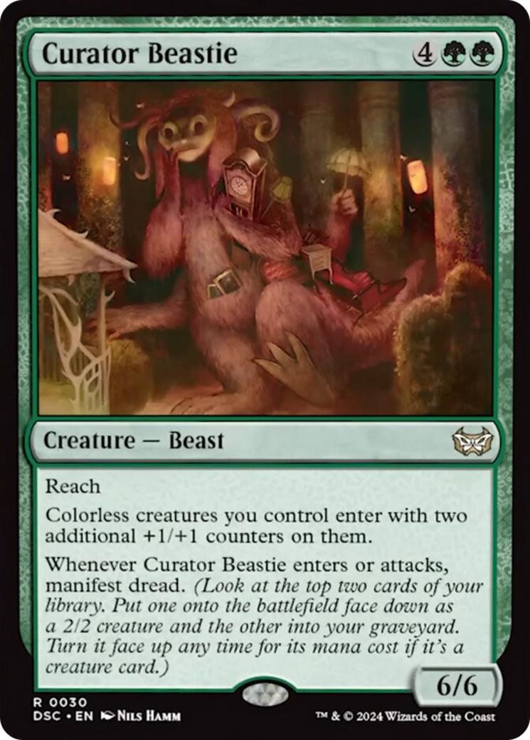 Curator Beastie (Extended Art) [Duskmourn: House of Horror Commander] | Magic Magpie