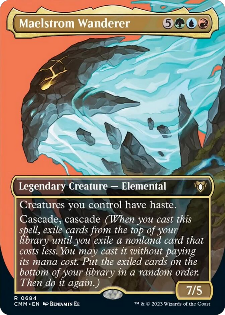 Maelstrom Wanderer (Borderless Profile) [Commander Masters] | Magic Magpie