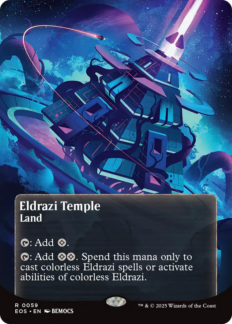 Eldrazi Temple (0059) (Borderless) [Edge of Eternities: Stellar Sights] | Magic Magpie
