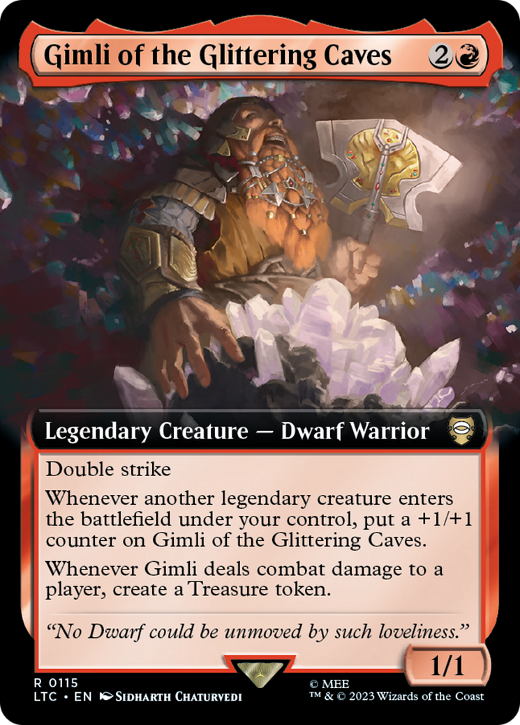 Gimli of the Glittering Caves (Extended Art) [The Lord of the Rings: Tales of Middle-Earth Commander] | Magic Magpie