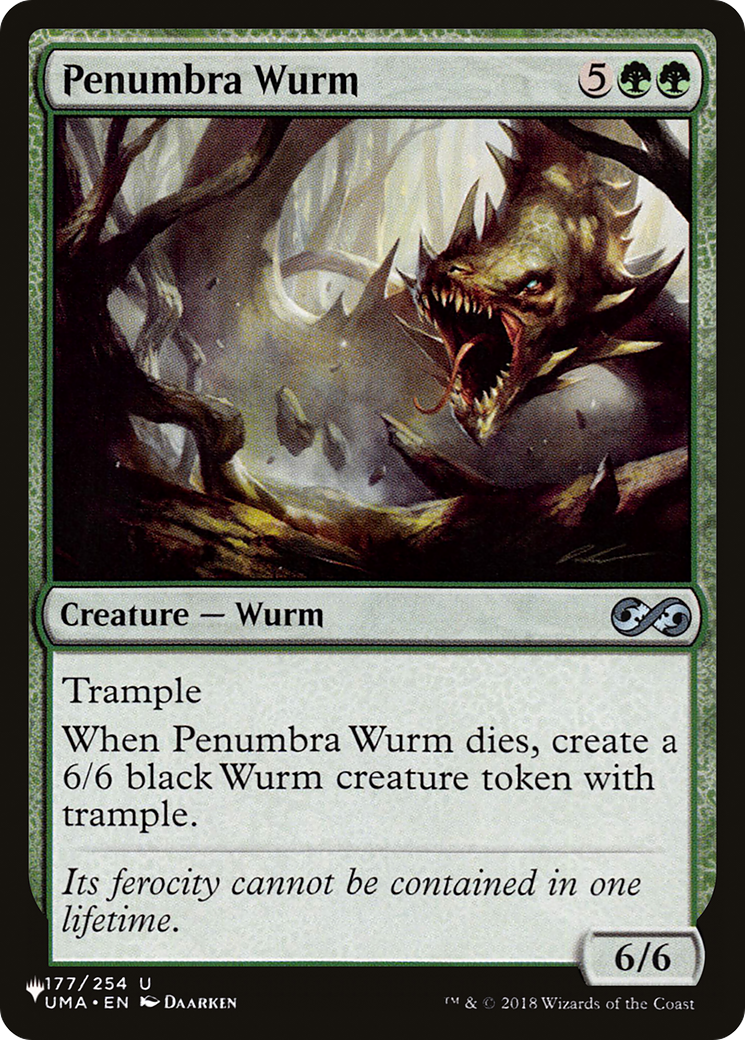 Penumbra Wurm [The List Reprints] | Magic Magpie