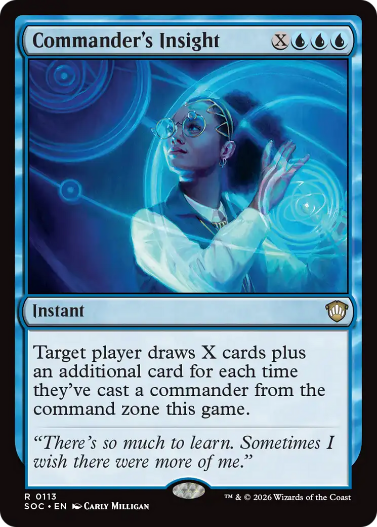 Commander's Insight [Secrets of Strixhaven Commander] | Magic Magpie