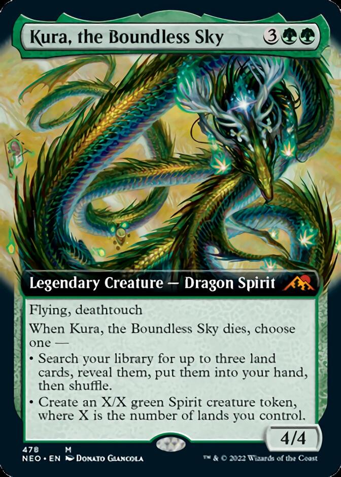 Kura, the Boundless Sky (Extended Art) [Kamigawa: Neon Dynasty] | Magic Magpie