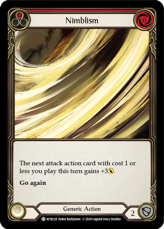 Nimblism (Red) [U-WTR218] (Welcome to Rathe Unlimited)  Unlimited Rainbow Foil | Magic Magpie