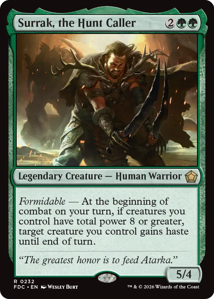 Surrak, the Hunt Caller [Foundations Commander] | Magic Magpie