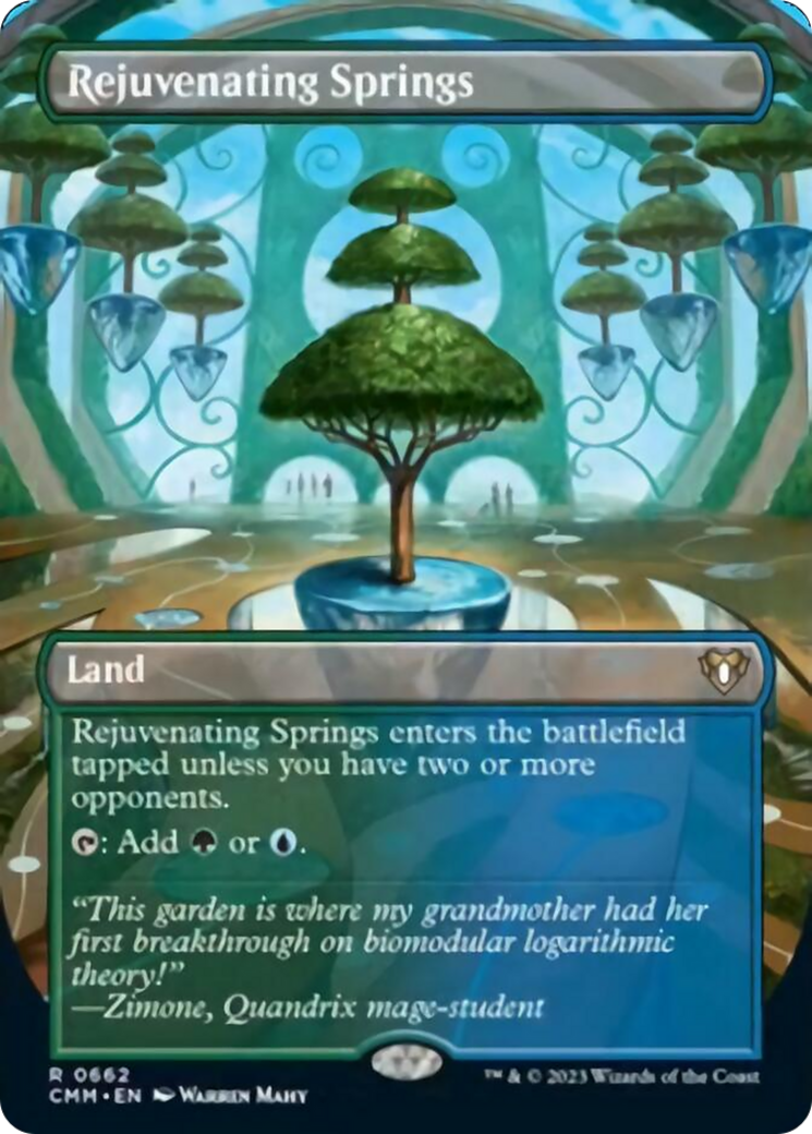 Rejuvenating Springs (Borderless Alternate Art) [Commander Masters] | Magic Magpie