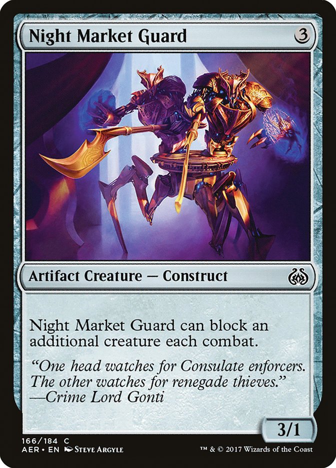 Night Market Guard [Aether Revolt] | Magic Magpie