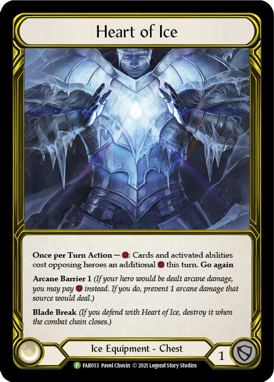 Heart of Ice (Golden) [FAB053] (Promo)  Cold Foil | Magic Magpie