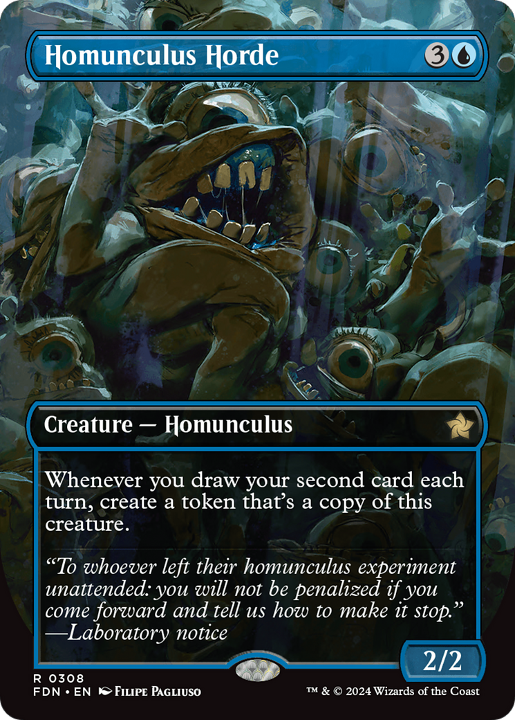 Homunculus Horde (Borderless) [Foundations] | Magic Magpie