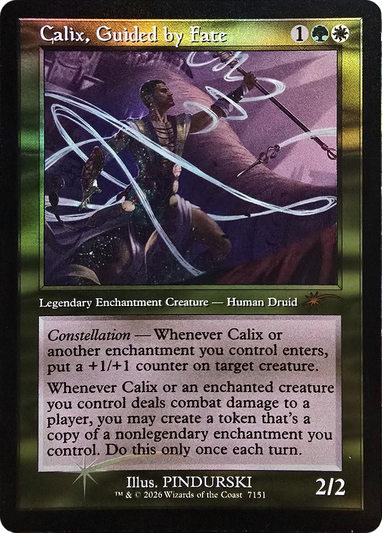 Calix, Guided by Fate (Retro Frame) [Secret Lair Drop Series] | Magic Magpie