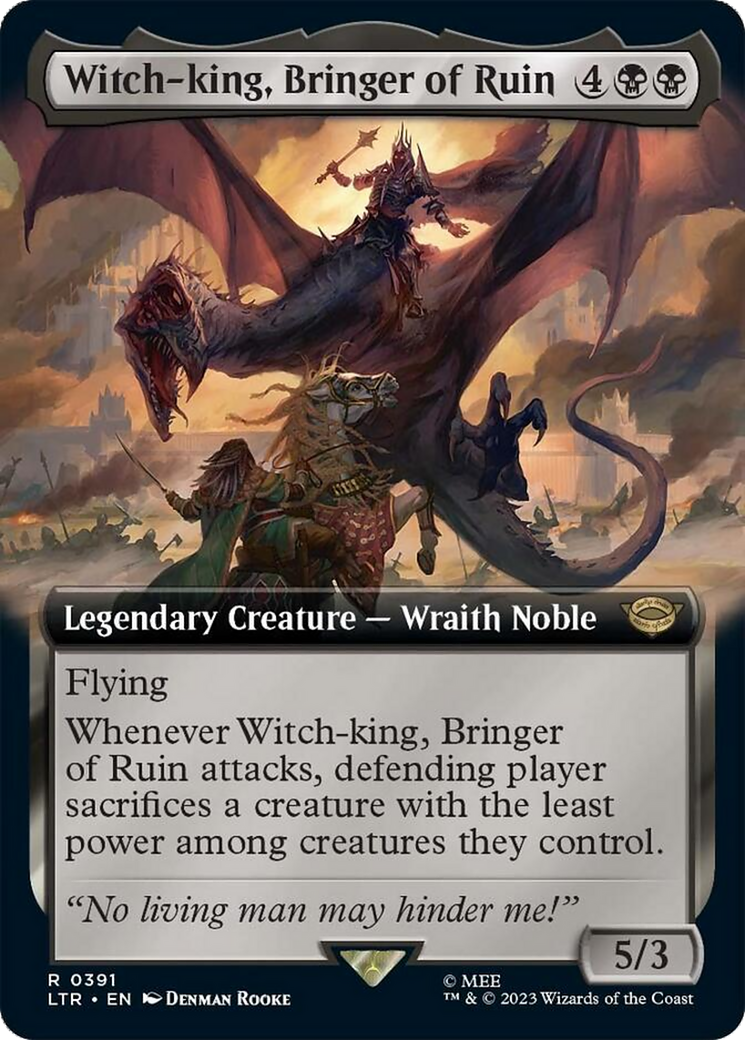 Witch-king, Bringer of Ruin (Extended Alternate Art) [The Lord of the Rings: Tales of Middle-Earth] | Magic Magpie