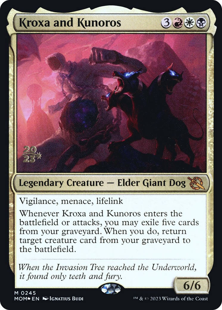 Kroxa and Kunoros [March of the Machine Prerelease Promos] | Magic Magpie