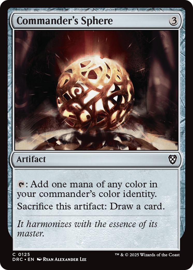 Commander's Sphere [Aetherdrift Commander] | Magic Magpie