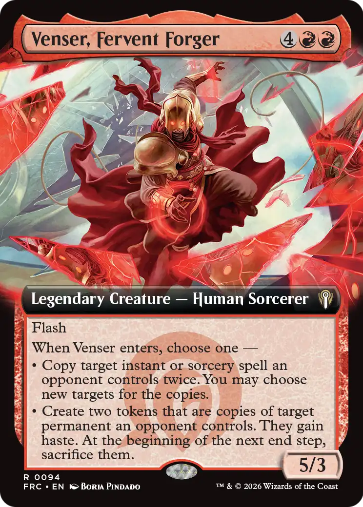 Venser, Fervent Forger (Extended Art) [Reality Fracture Commander] | Magic Magpie