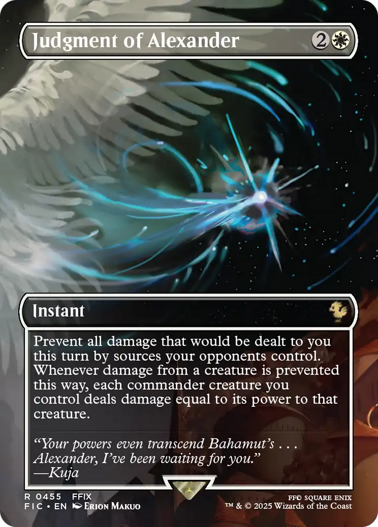 Judgment of Alexander (Borderless) [FINAL FANTASY Commander] | Magic Magpie
