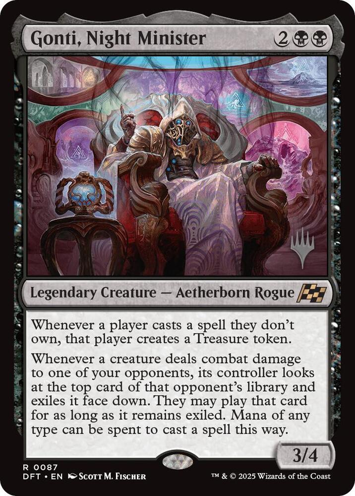 Gonti, Night Minister (Promo Pack) [Aetherdrift Promos] | Magic Magpie