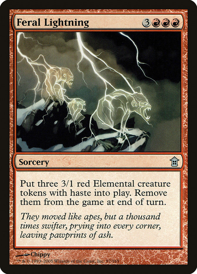 Feral Lightning [Saviors of Kamigawa] | Magic Magpie