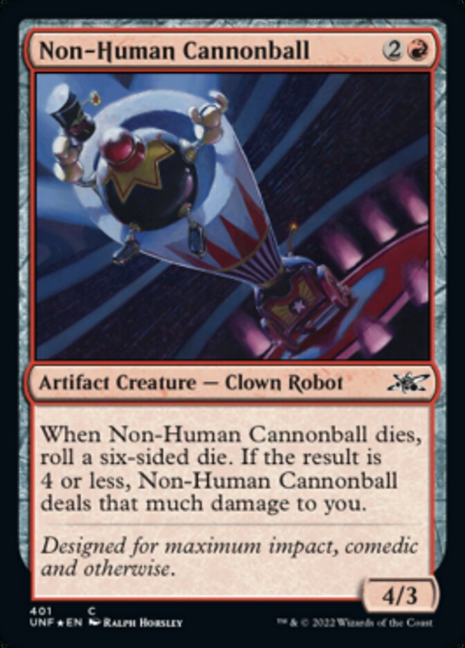 Non-Human Cannonball (Galaxy Foil) [Unfinity] | Magic Magpie