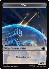 Wall (019) // Merfolk (024) Double-Sided Token (Surge Foil) [Marvel Super Heroes Commander Tokens] | Magic Magpie